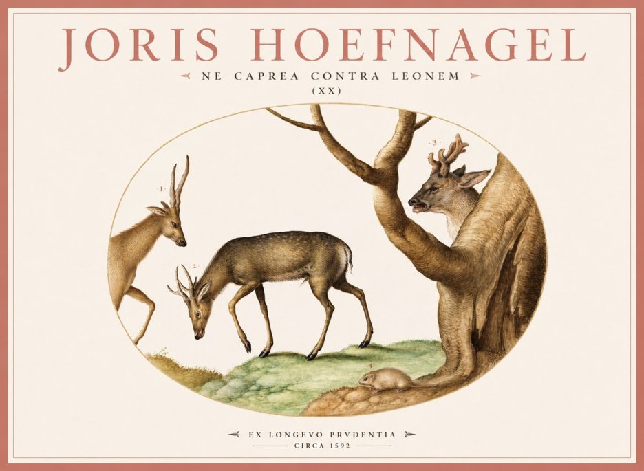 Joris Hoefnagel Do Not Rush Against the Lion. No3 - Poszter