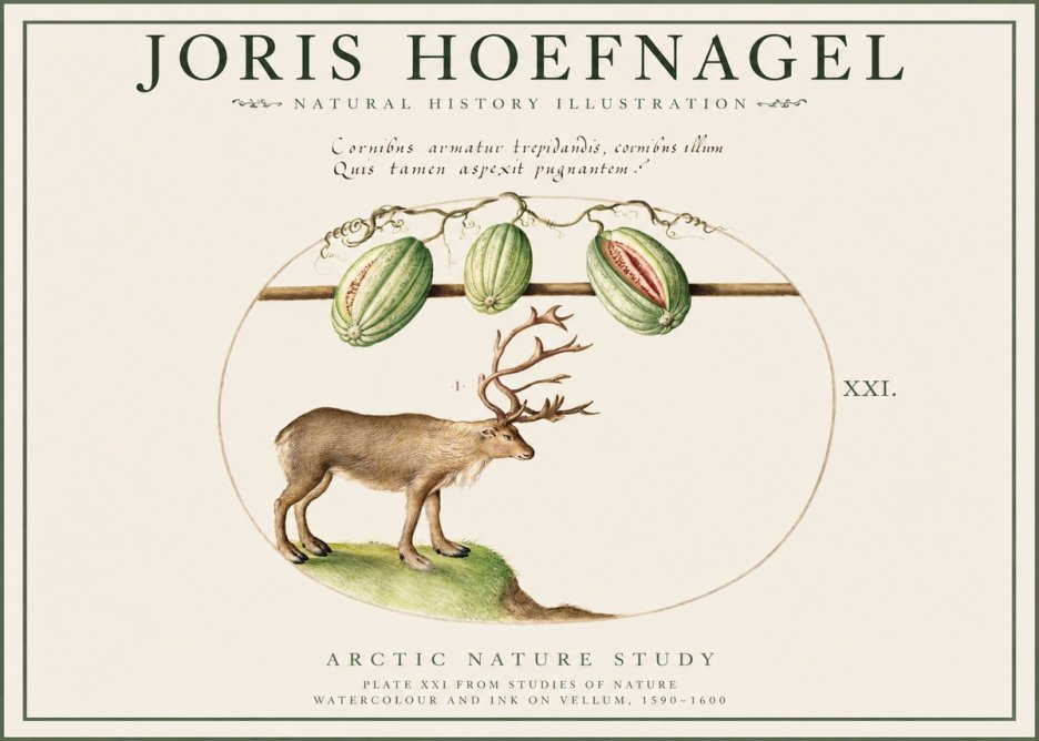 Joris Hoefnagel Arctic Nature Study No1 - Poszter