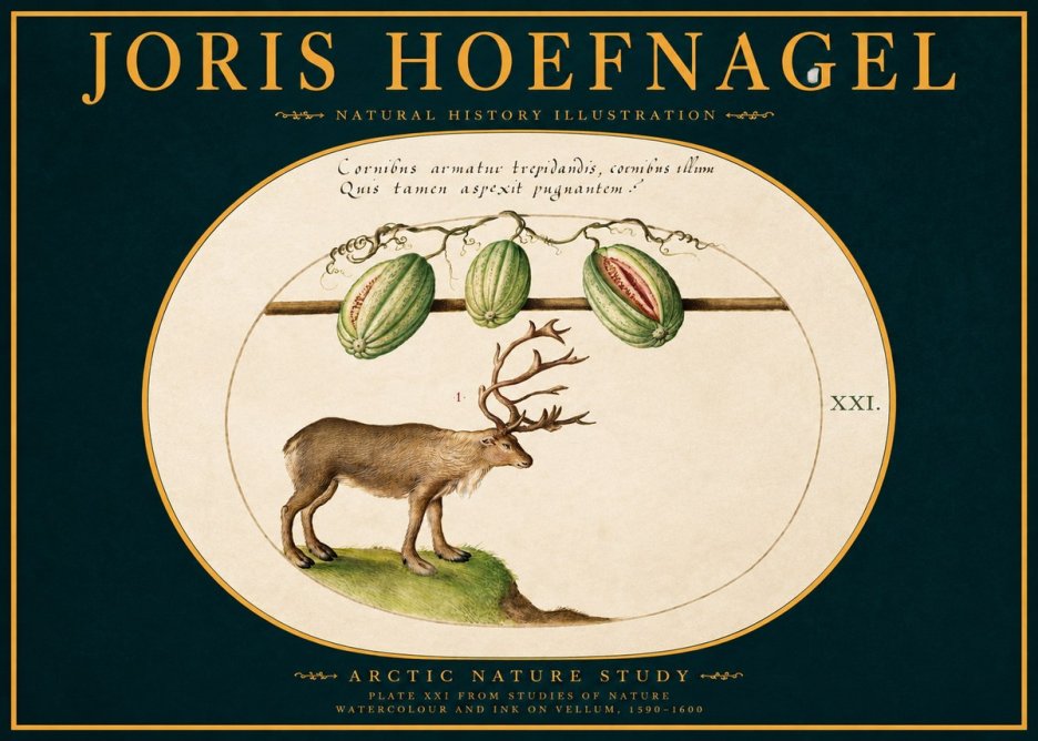 Joris Hoefnagel Arctic Nature Study No2 - Poszter
