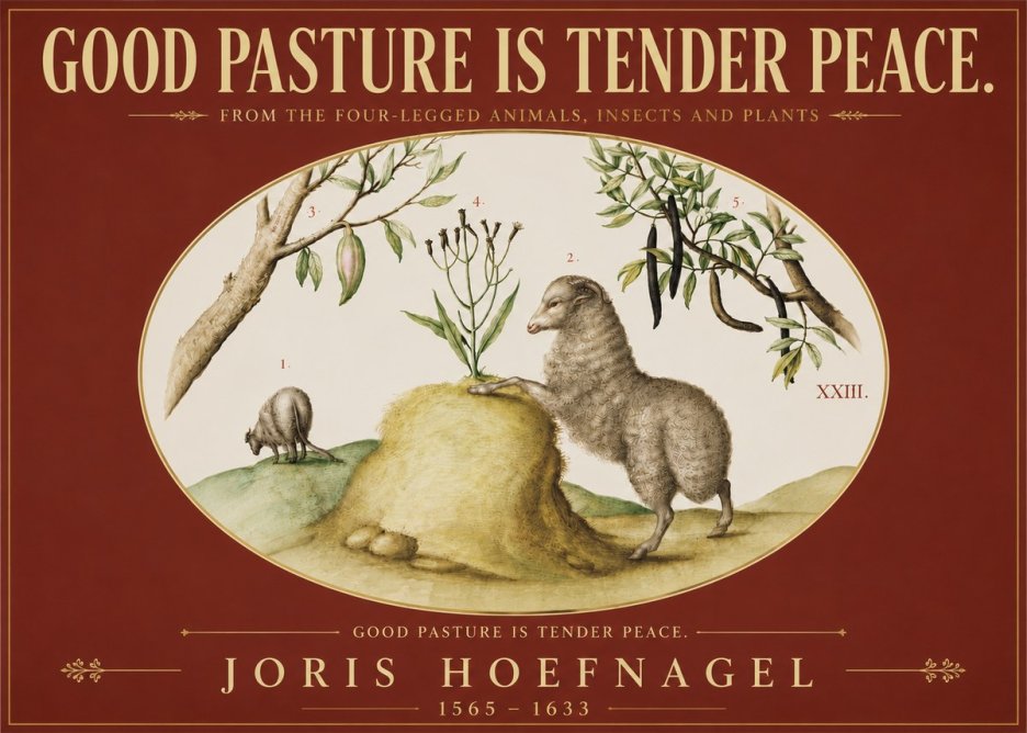 Joris Hoefnagel Good Pasture Is Tender Peace. No5 - Poszter