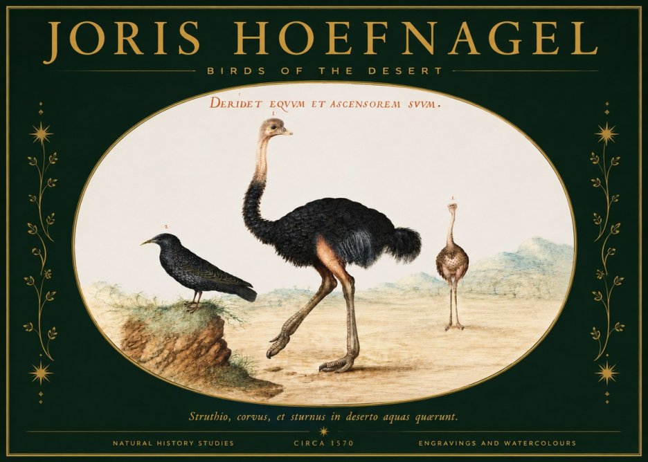 Joris Hoefnagel Birds of the Desert No2 - Poszter