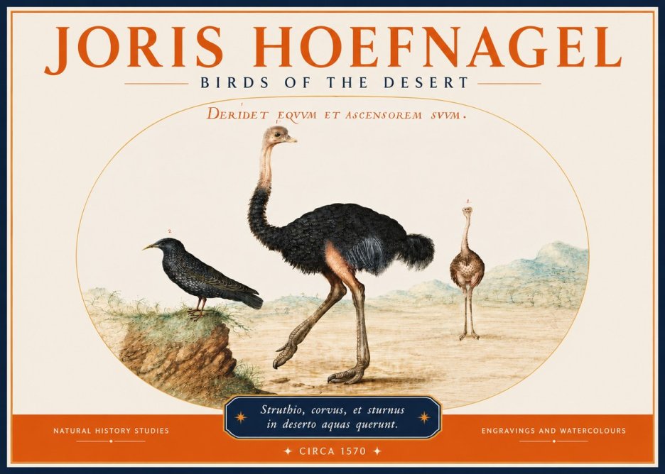 Joris Hoefnagel Birds of the Desert No3 - Poszter