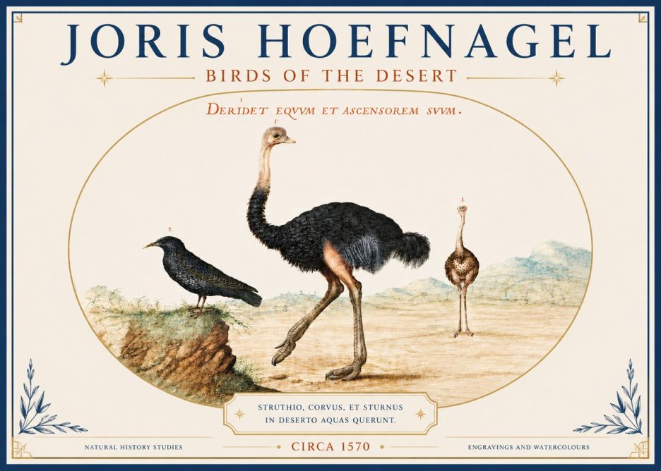 Joris Hoefnagel Birds of the Desert No4 - Poszter