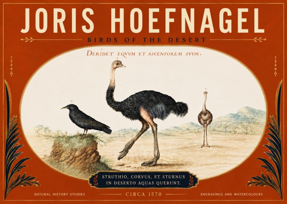 Joris Hoefnagel Birds of the Desert No5 - Poszter