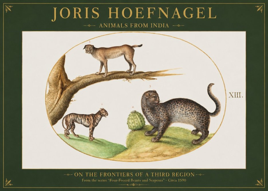 Joris Hoefnagel Four Beasts No2 - Poszter
