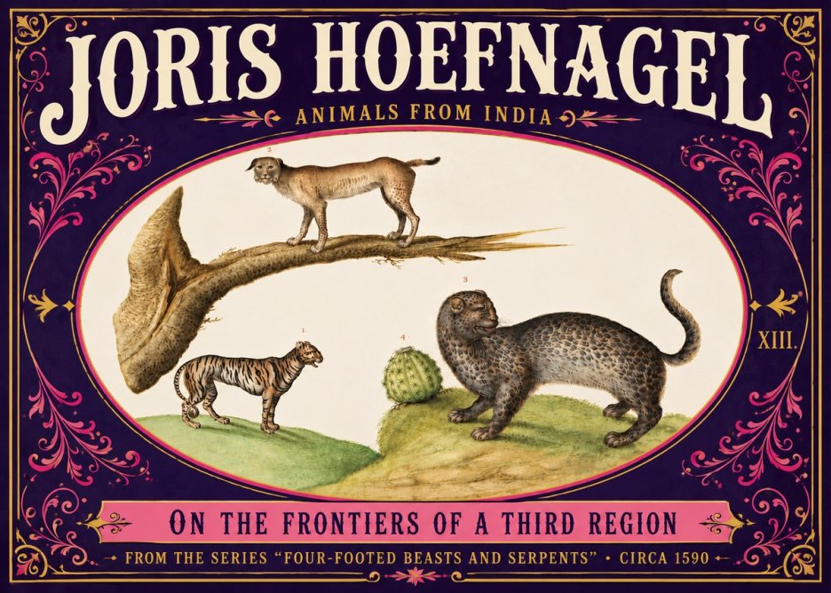 Joris Hoefnagel Four Beasts No6 - Poszter