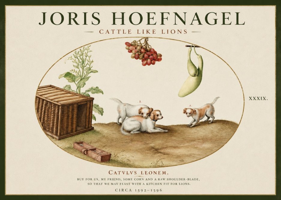 Joris Hoefnagel Cattle Like Lions No2 - Poszter