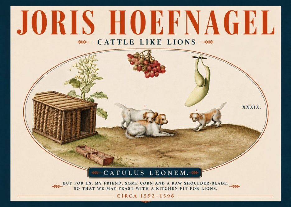 Joris Hoefnagel Cattle Like Lions No4 - Poszter
