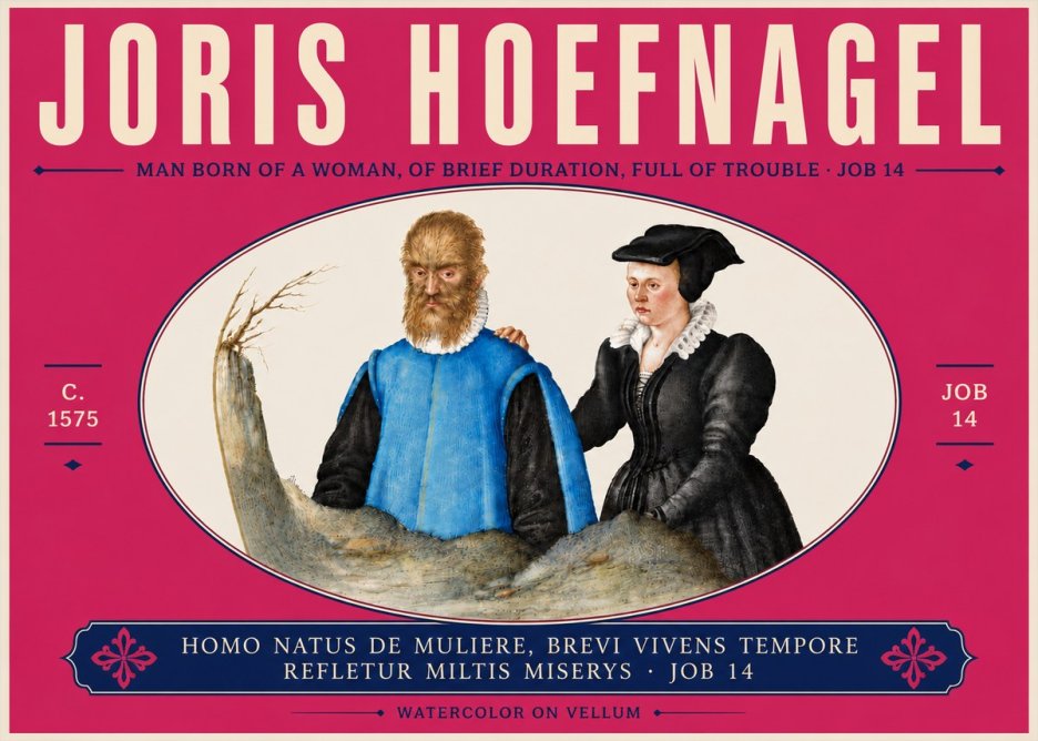 Joris Hoefnagel Homo Natus De Muliere, Brevi Vivens Tempore Refletur Miltis Miserys · Job 14 No6 - Poszter