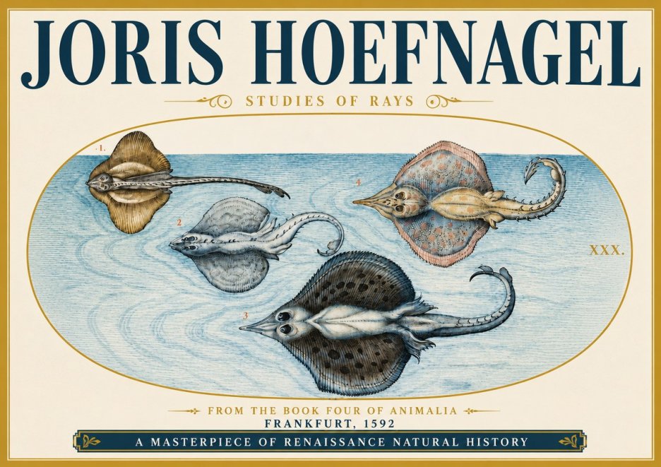 Joris Hoefnagel Rays and Skates No5 - Poszter
