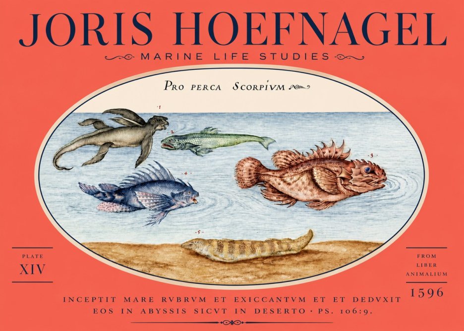 Joris Hoefnagel Pro Perca Scorpivm No5 - Poszter