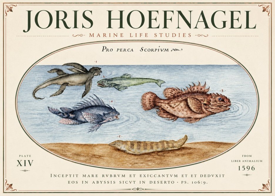 Joris Hoefnagel Pro Perca Scorpivm No6 - Poszter