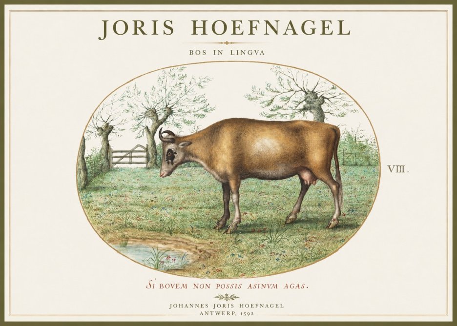 Joris Hoefnagel Bos in Lingva No1 - Poszter