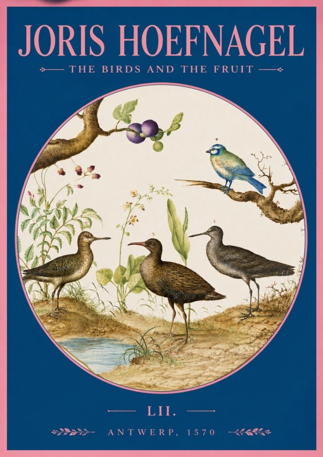 Joris Hoefnagel The Birds and the Fruit No2 - Poszter