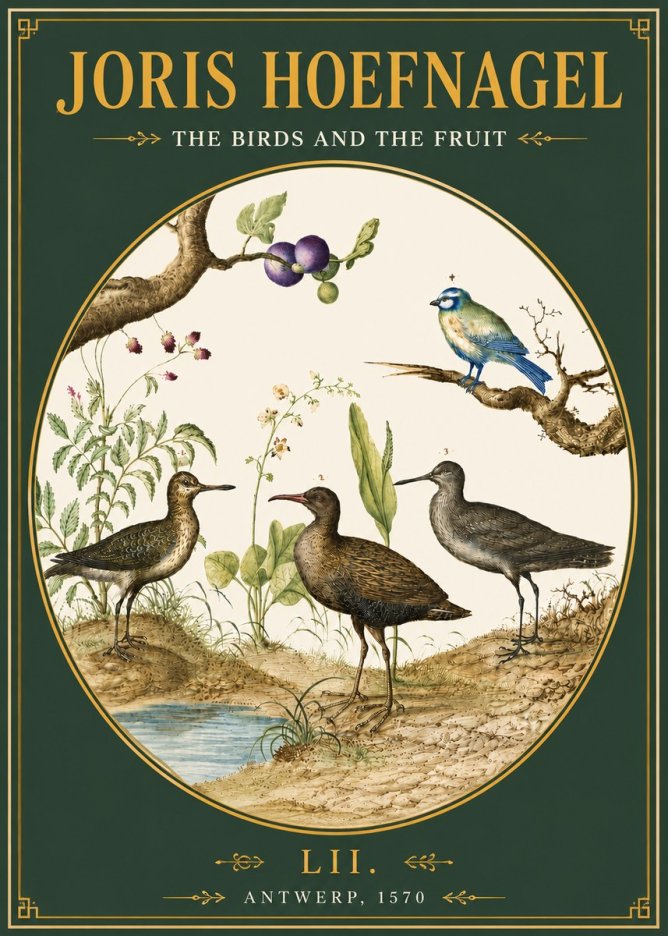 Joris Hoefnagel The Birds and the Fruit No4 - Poszter