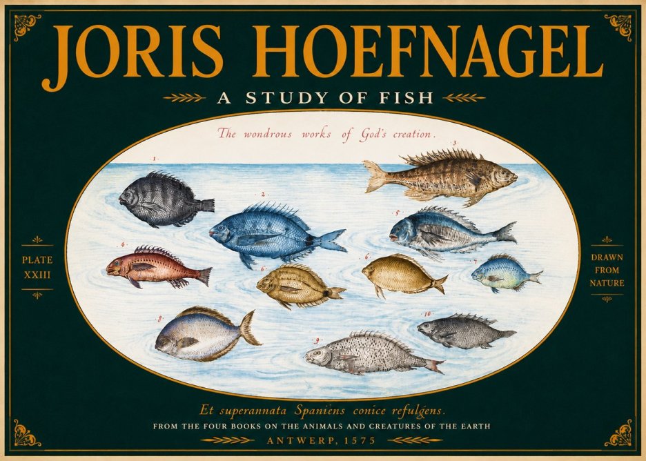 Joris Hoefnagel A Study of Fish No4 - Poszter