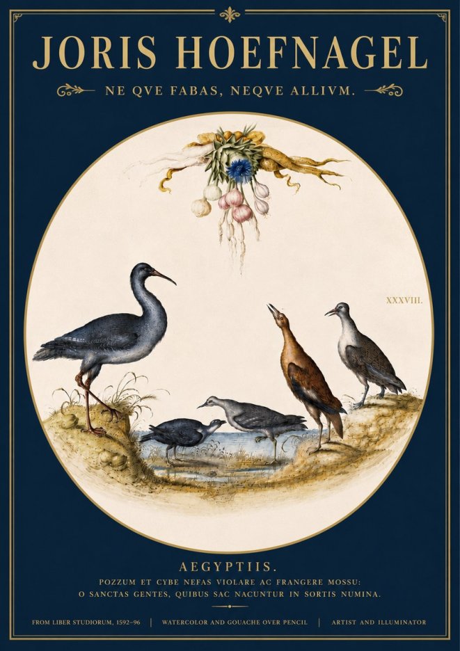 Joris Hoefnagel Aegyptiis. No4 - Poszter