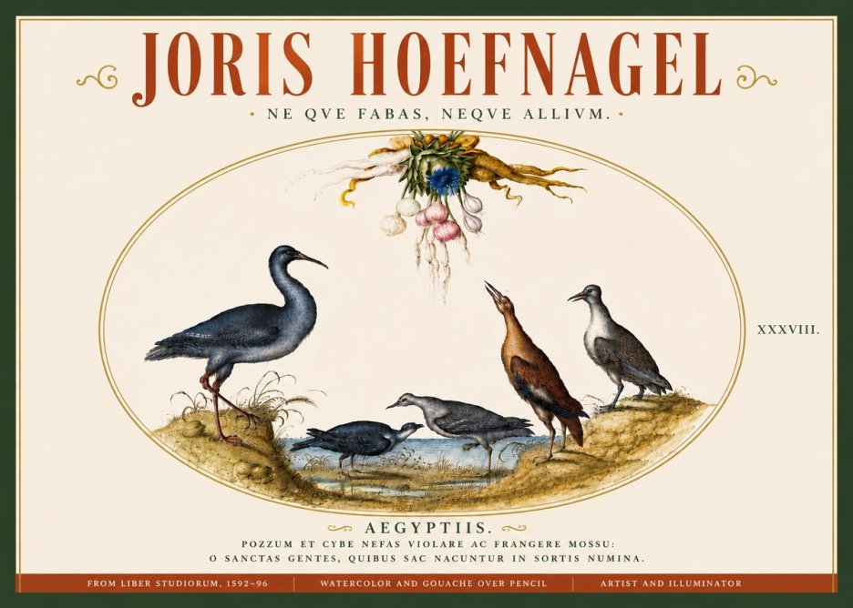 Joris Hoefnagel Aegyptiis. No6 - Poszter