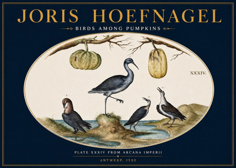 Joris Hoefnagel Birds and Fruits No5 - Poszter