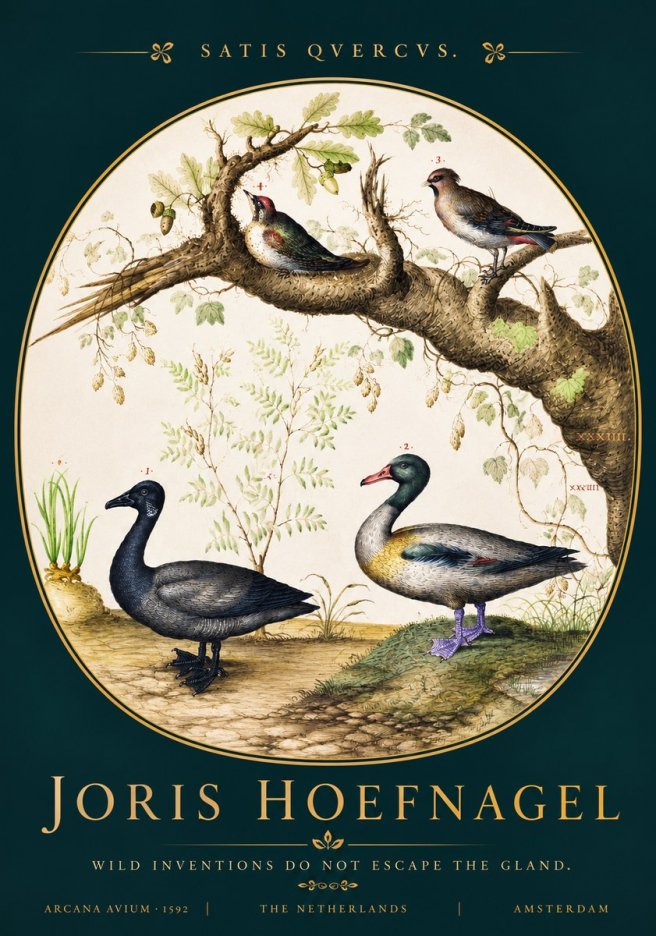 Joris Hoefnagel Satis Quercus. Birds of the Marsh No4 - Poszter