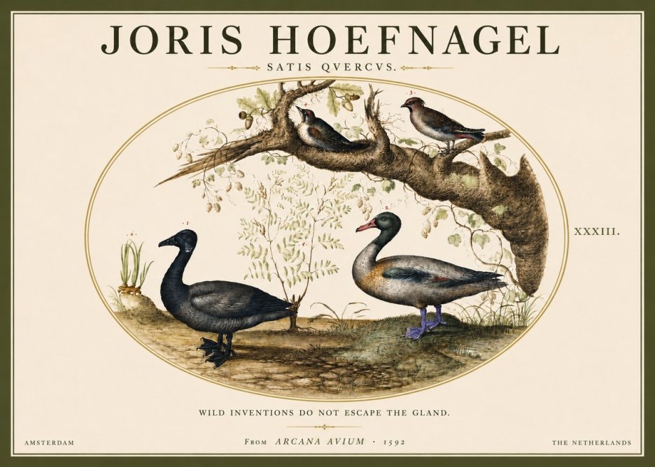 Joris Hoefnagel Satis Quercus. Birds of the Marsh No5 - Poszter