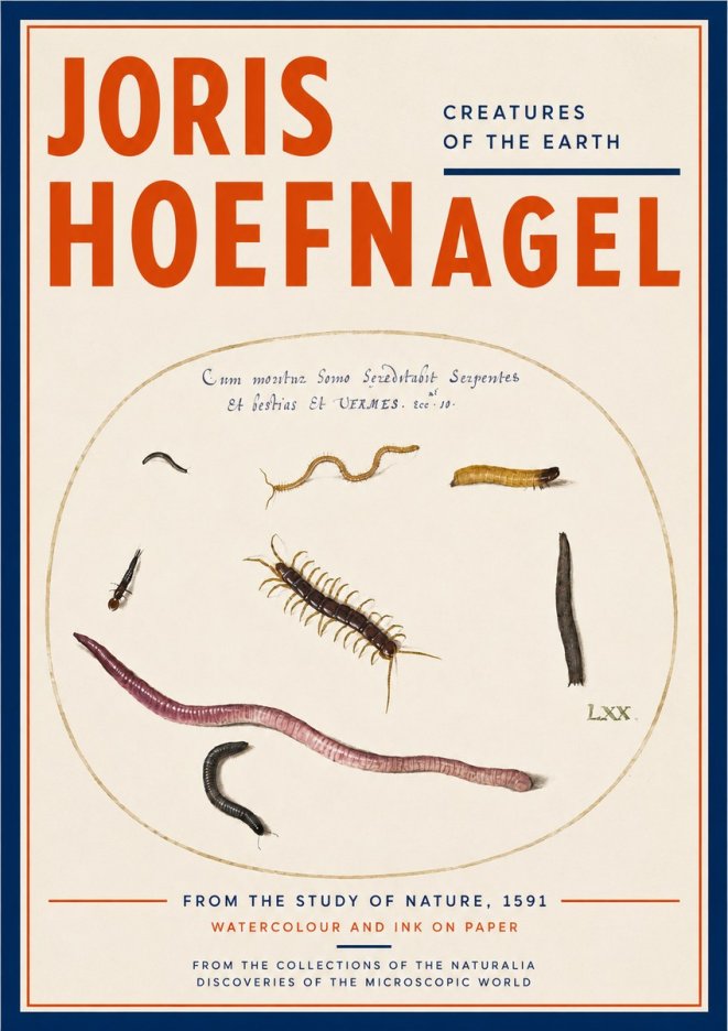 Joris Hoefnagel Creatures of the Earth II No3 - Poszter
