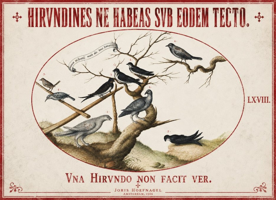 Joris Hoefnagel Birds Study No3 - Poszter