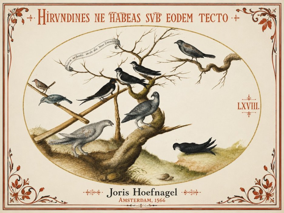 Joris Hoefnagel Birds Study No4 - Poszter