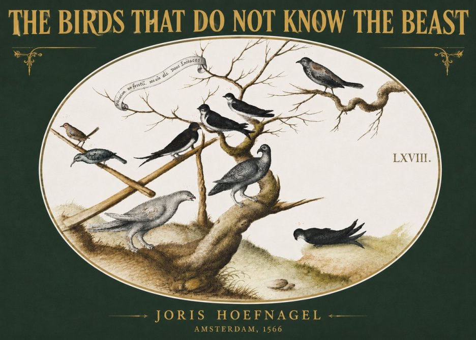 Joris Hoefnagel Birds Study No5 - Poszter