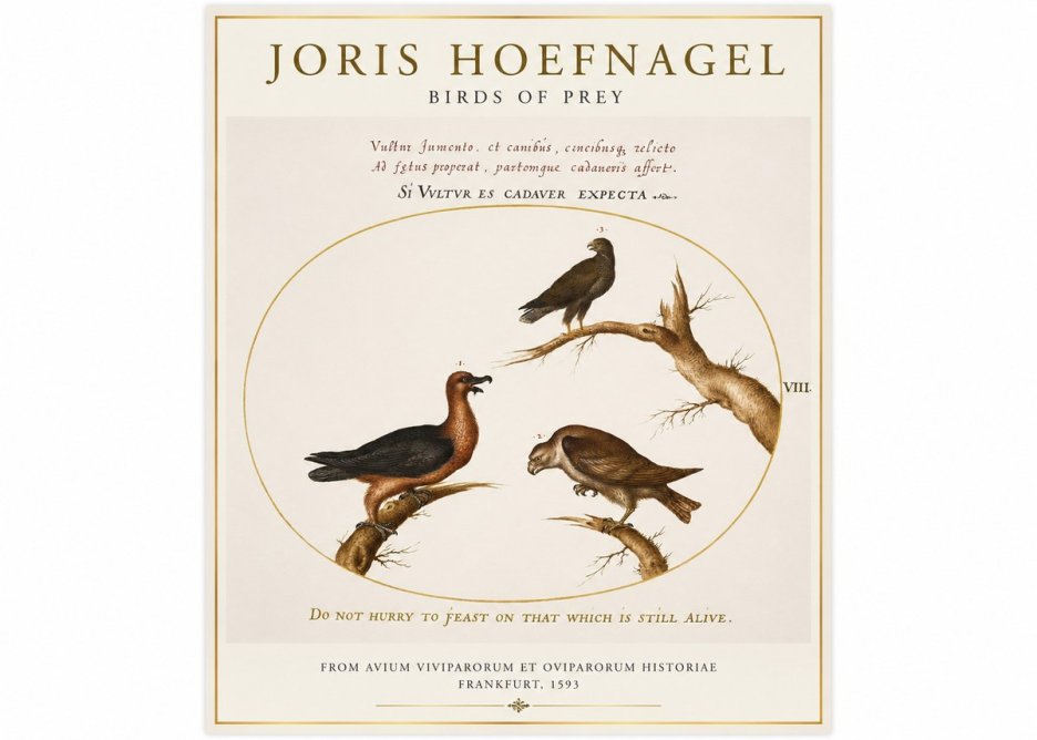 Joris Hoefnagel Birds of Prey No1 - Poszter