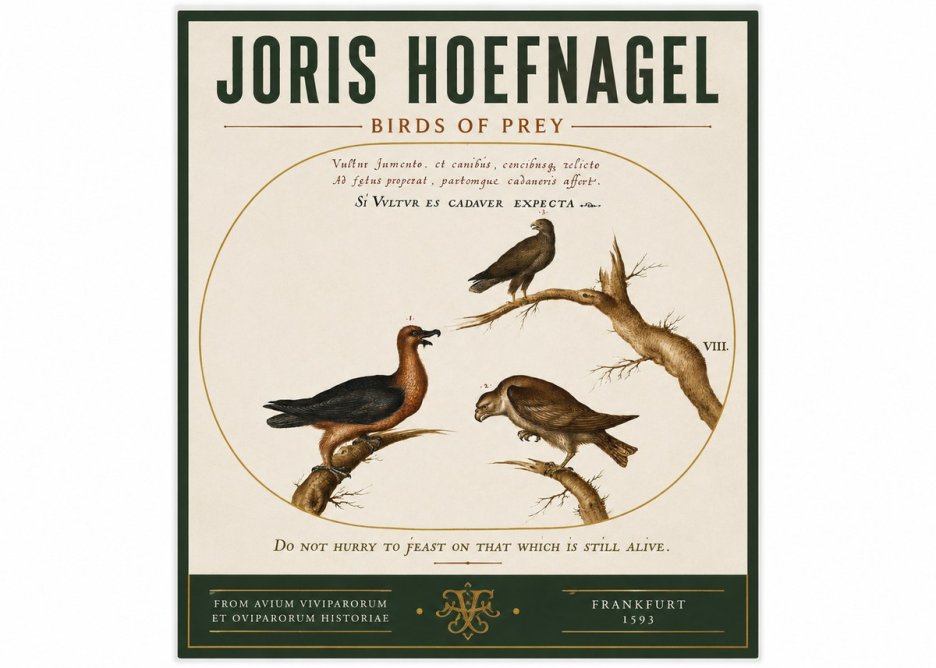 Joris Hoefnagel Birds of Prey No3 - Poszter