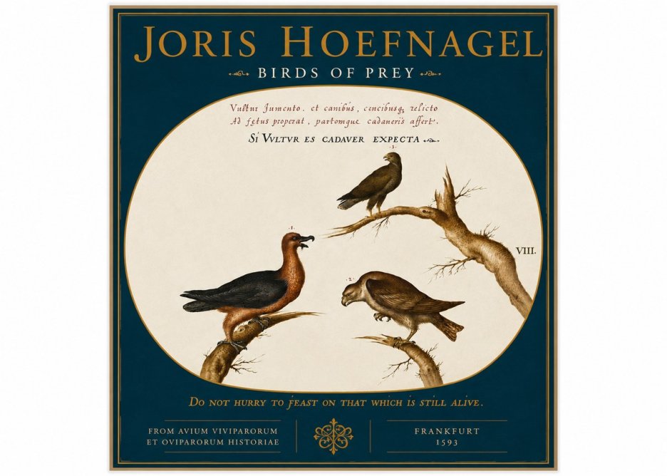 Joris Hoefnagel Birds of Prey No4 - Poszter