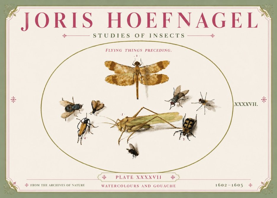 Joris Hoefnagel Flying Things Preceding. No5 - Poszter