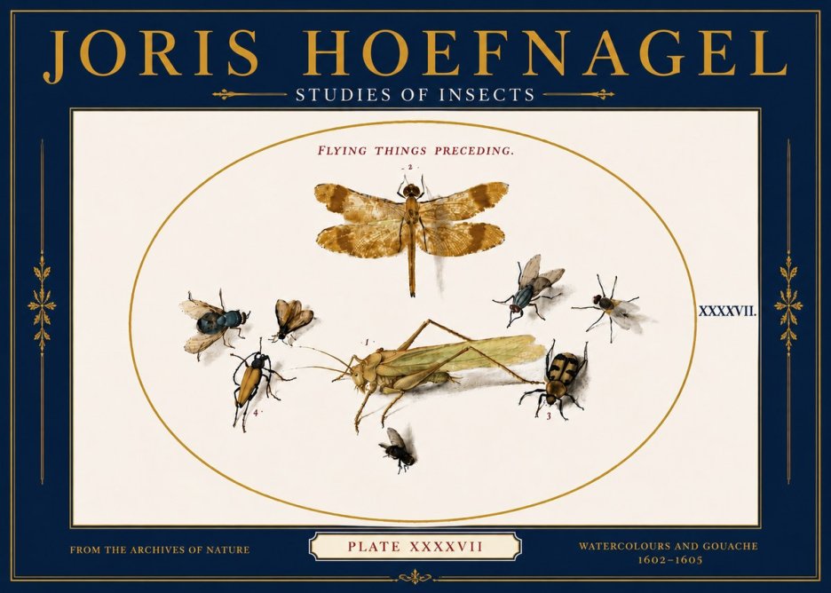 Joris Hoefnagel Flying Things Preceding. No6 - Poszter