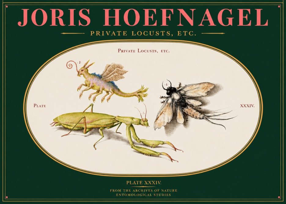 Joris Hoefnagel Privs Locvsta Bovem. No4 - Poszter