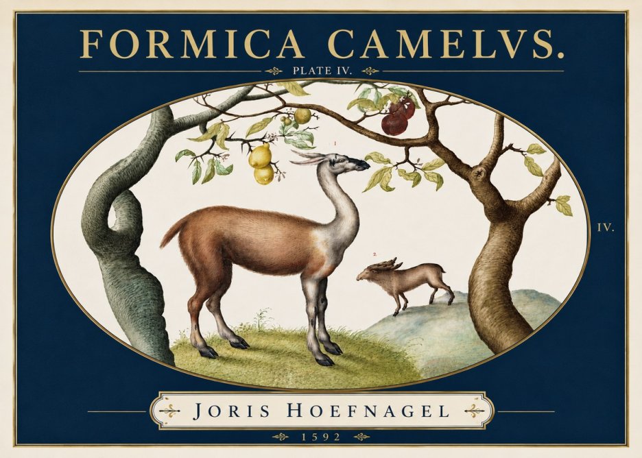 Joris Hoefnagel Formicamelus. No5 - Poszter