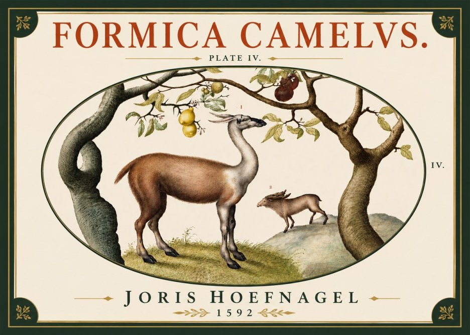 Joris Hoefnagel Formicamelus. No6 - Poszter