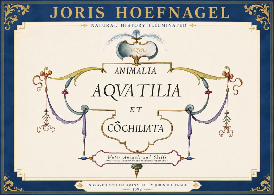 Joris Hoefnagel Animalia Aquatilia Et Cochiliata No3 - Poszter