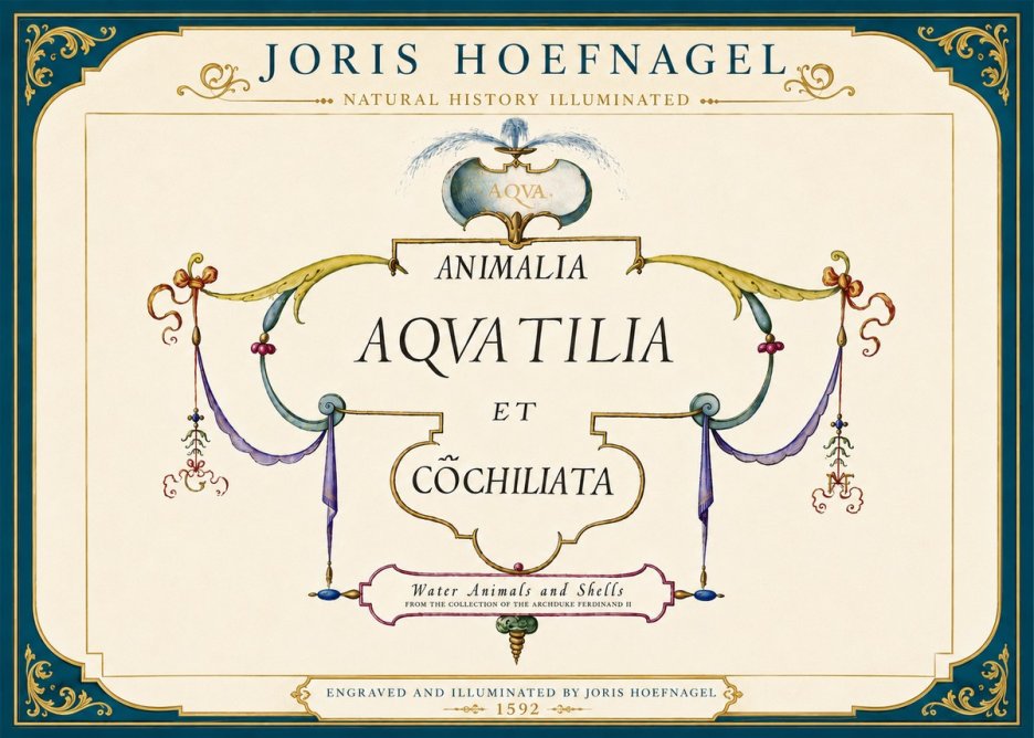 Joris Hoefnagel Animalia Aquatilia Et Cochiliata No5 - Poszter