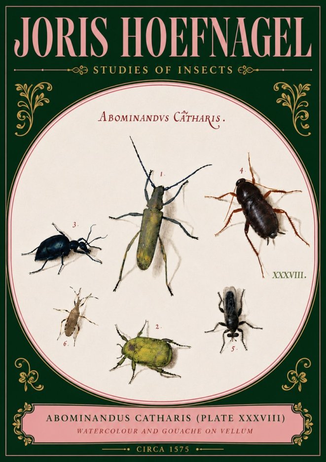 Joris Hoefnagel Abominandus Catharis (Plate Xxxviii) No5 - Poszter
