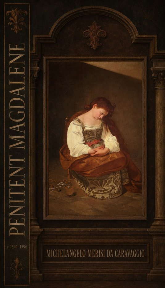 Michelangelo Merisi da Caravaggio Penitent Magdalene No4 - Poszter