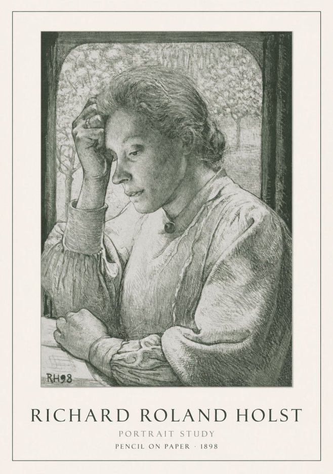 Richard Roland Holst Portrait Study No1 - Poszter