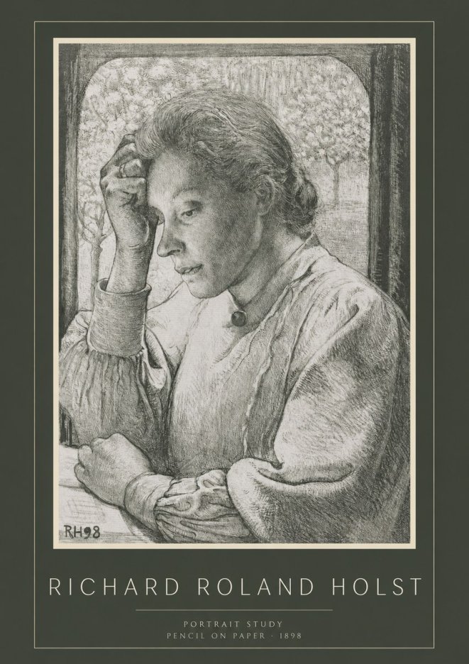 Richard Roland Holst Portrait Study No2 - Poszter