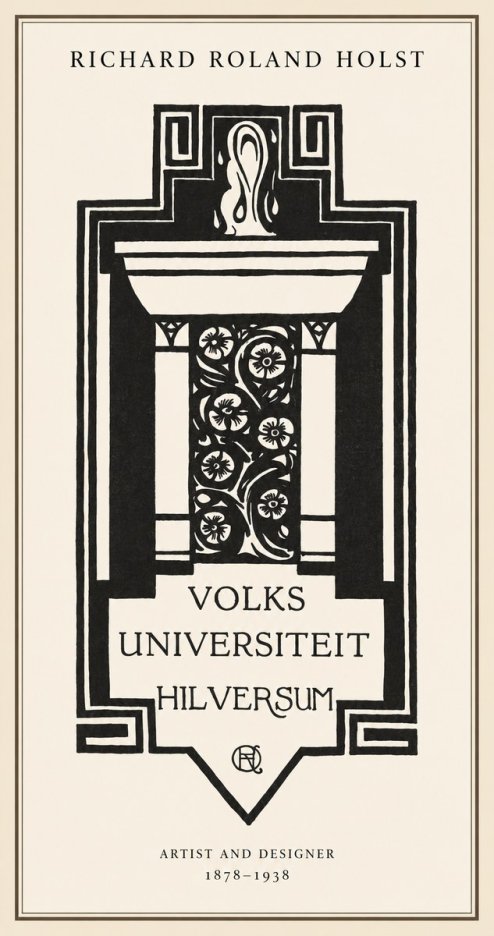 Richard Roland Holst Volks Universiteit Hilversum No1 - Poszter