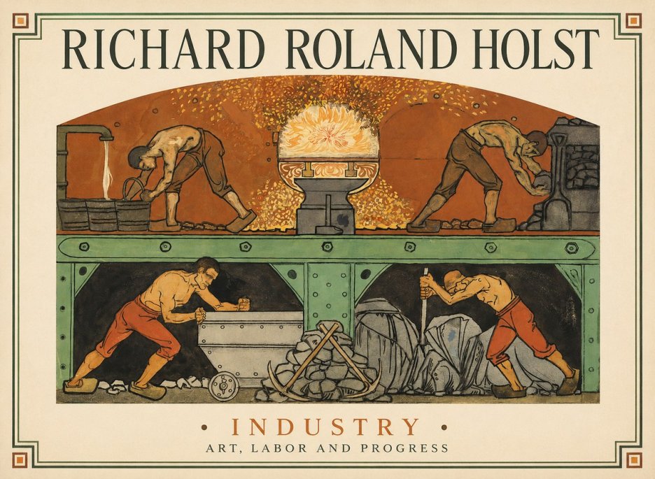 Richard Roland Holst Industry No1 - Poszter
