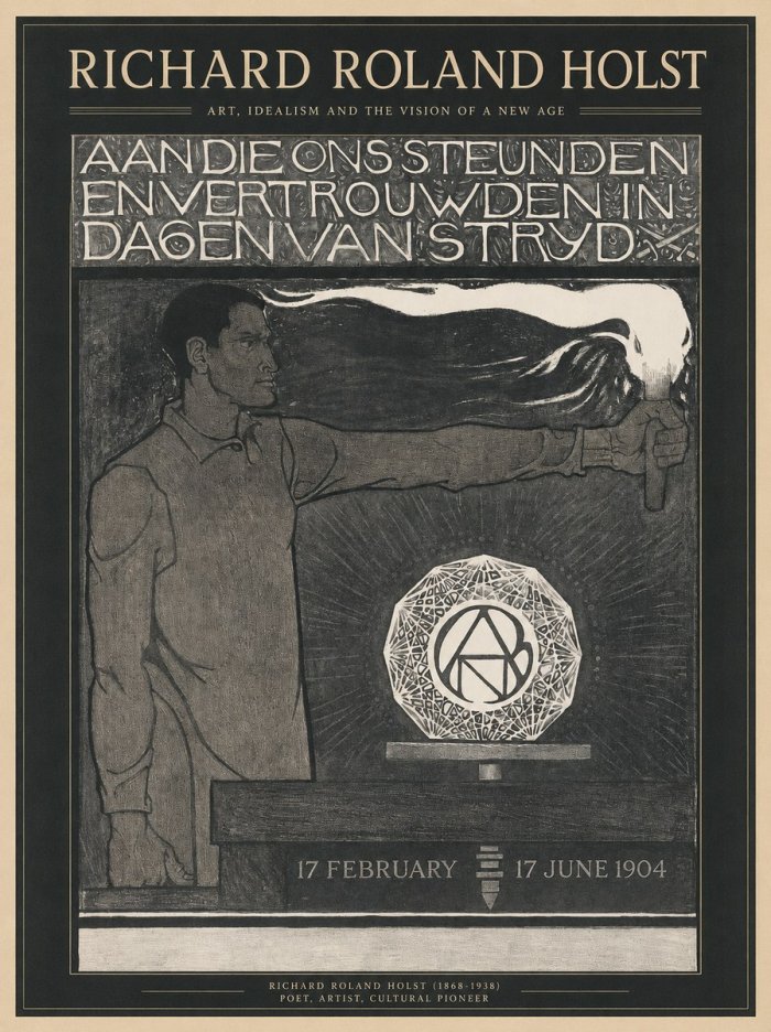 Richard Roland Holst Aan Die Ons Steunden En Vertrouwden in Dagen Van Stryd No1 - Poszter