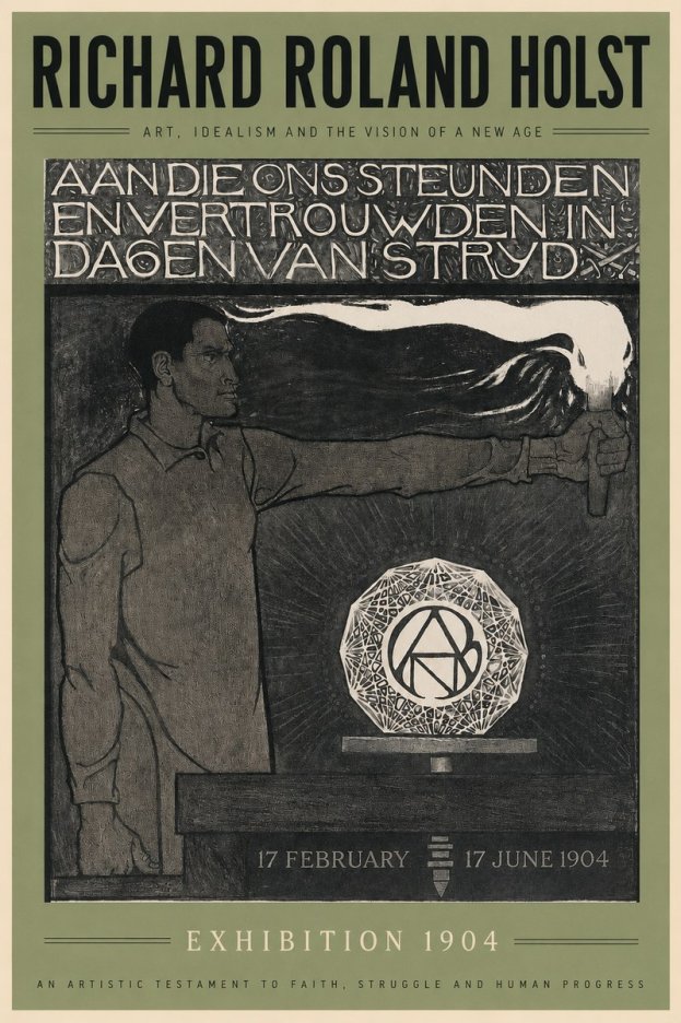 Richard Roland Holst Aan Die Ons Steunden En Vertrouwden in Dagen Van Stryd No2 - Poszter