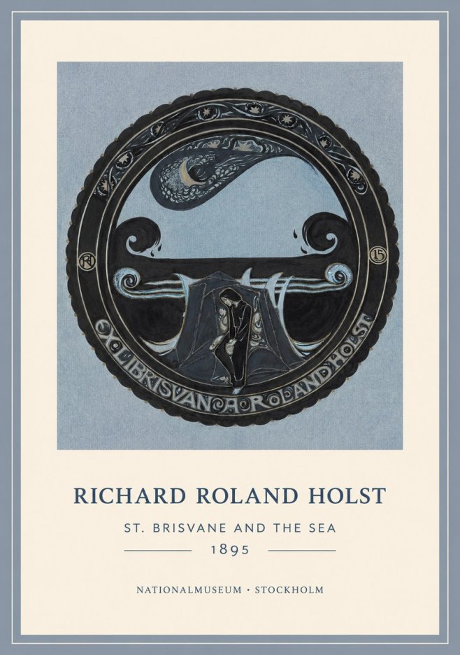 Richard Roland Holst St. Brisvane and the Sea No1 - Poszter