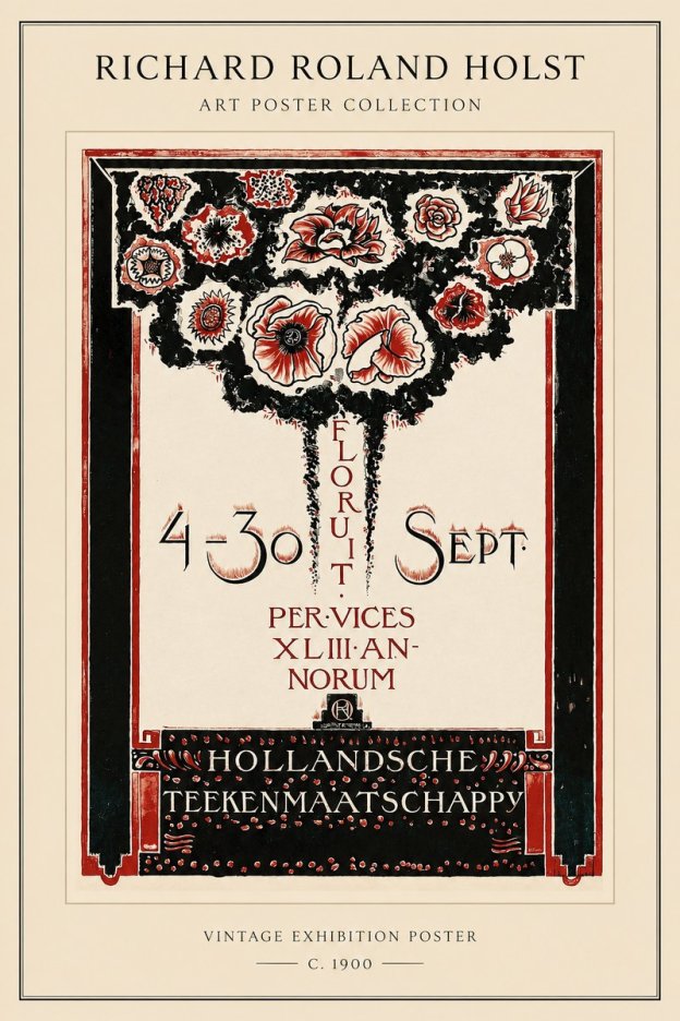 Richard Roland Holst Hollandsche Teekenmaatschappij No1 - Poszter