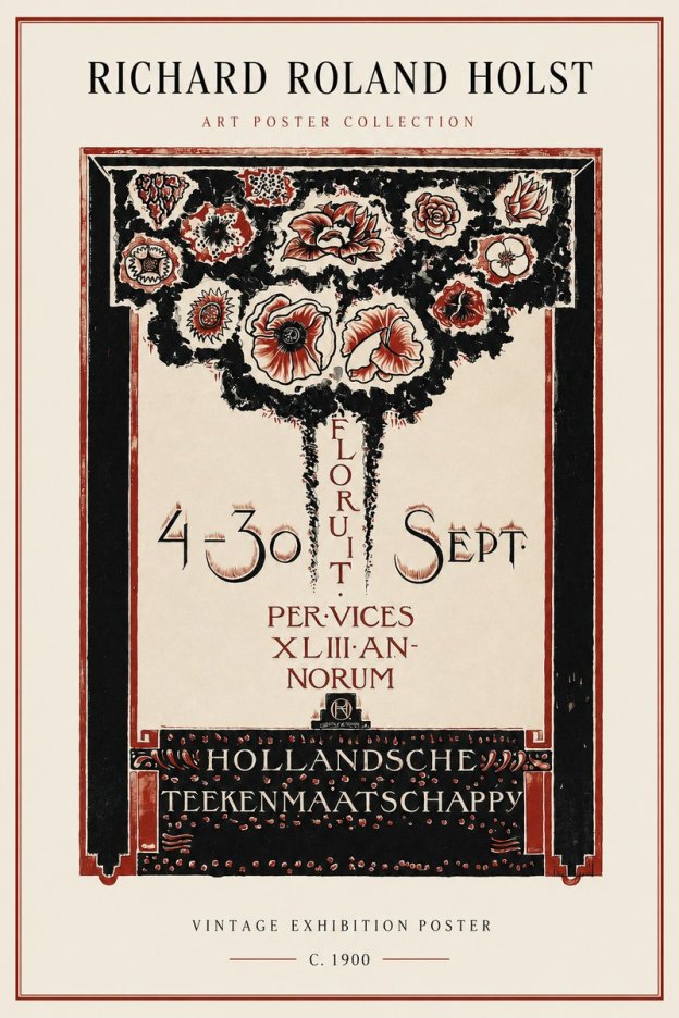 Richard Roland Holst Hollandsche Teekenmaatschappij No2 - Poszter